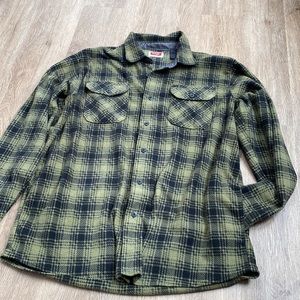 Wrangler plaid fleece shirt ✨ men size XLT/ TGL